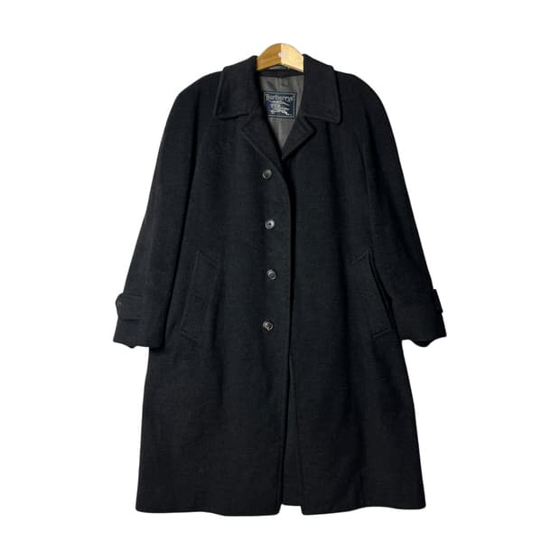 [Burberry] 90's 버버리 울 앤 캐시미어 차콜 맥코트