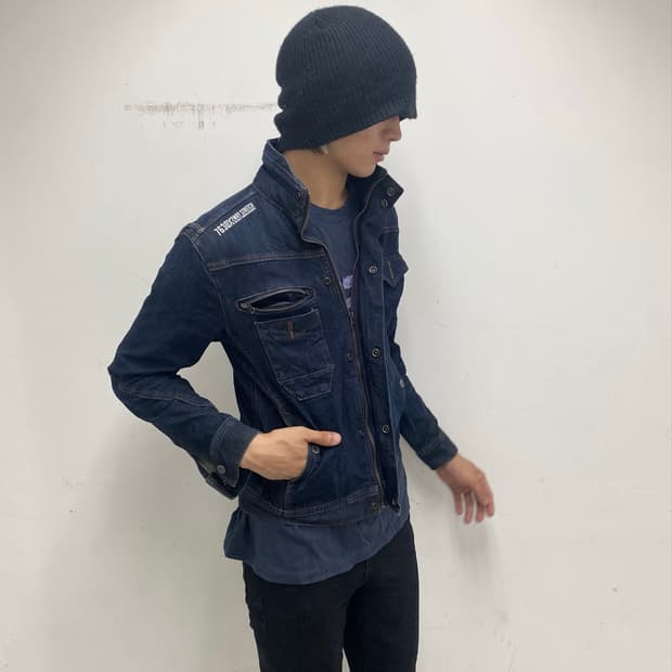 JPN street Style Work Denim Jacket