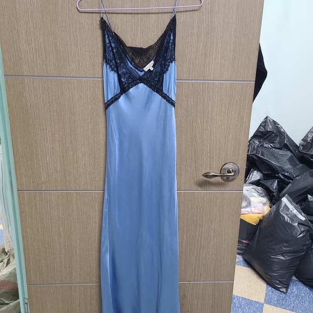 나타샤진코 실크 롱 슬립원피스