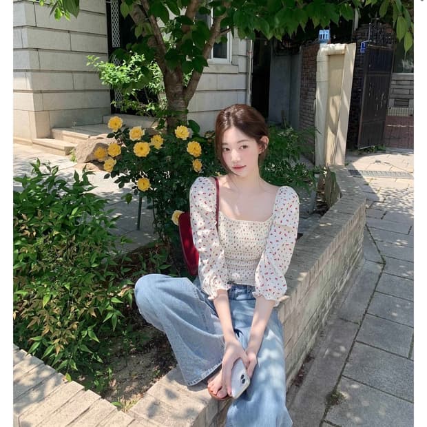제니오 로지시즌스 블라우스 m
