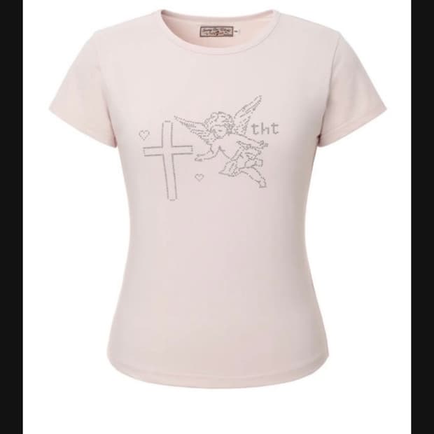 쓰리타임즈 엔젤 반팔 