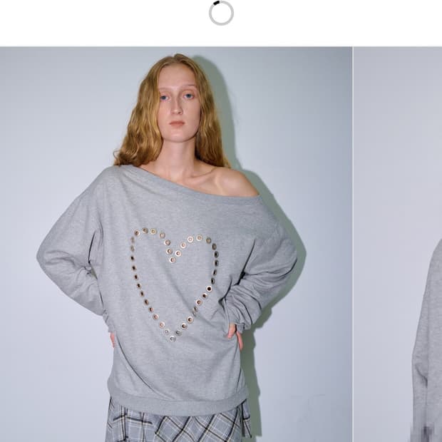 폴리수엠 하트 아일릿 맨투맨