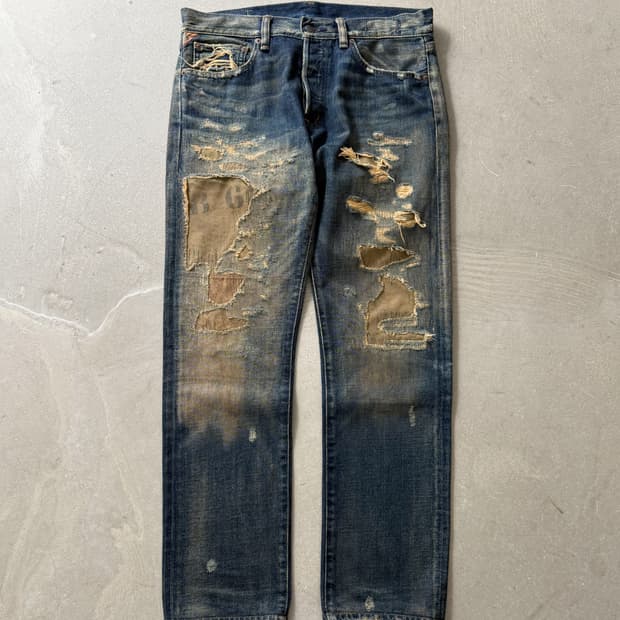 Denim and Supply Distressed Denim Pants
