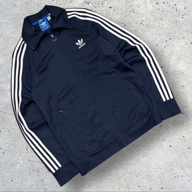 [100] 14s 아디다스 유로파 삼선 트랙탑 져지 네이비 C270