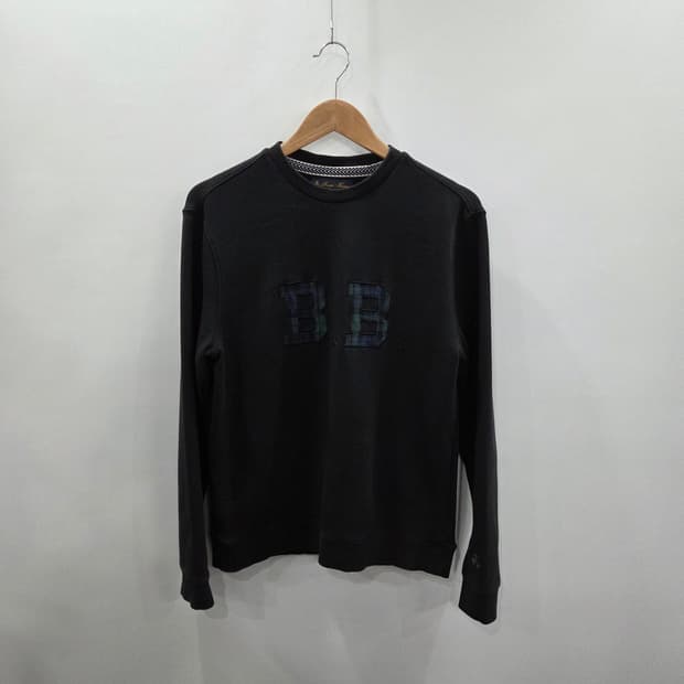 브룩스브라더스 자수 맨투맨 블랙 XS