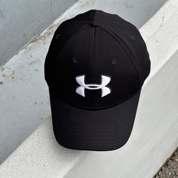 [M-L] 언더아머 로고 블랙 볼캡 모자