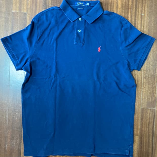 폴로 반팔 네이비