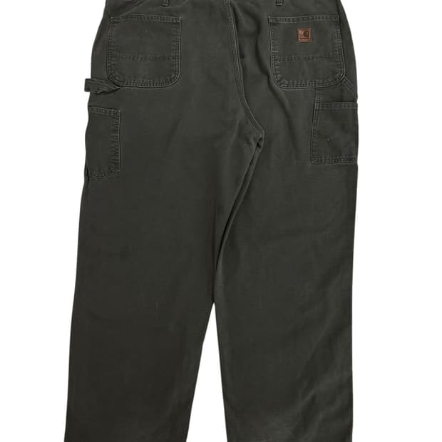 칼하트 모스그린 가죽탭 카펜터