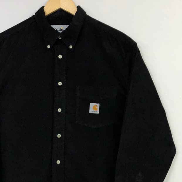 L 칼하트 블랙 코듀로이 셔츠