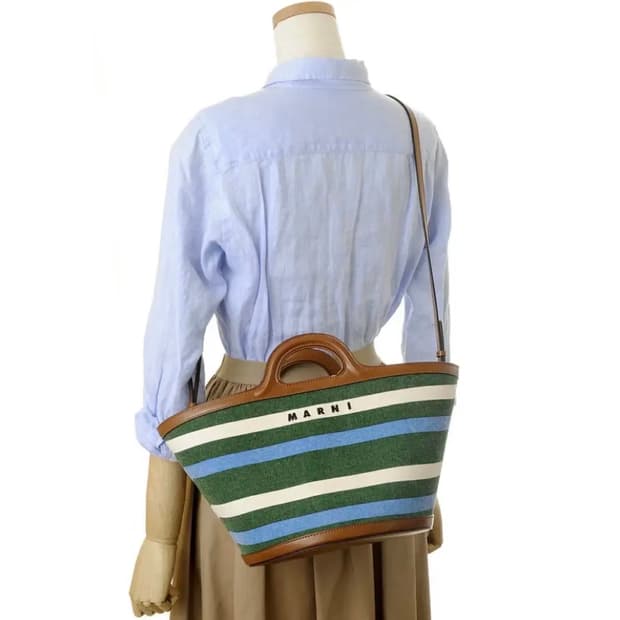 Marni 마르니 트로피컬리아 가든 그린 비비드블루 새상품