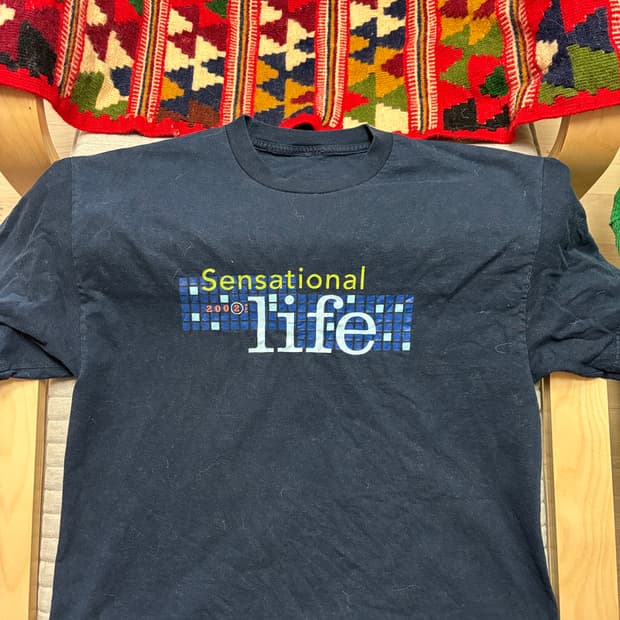 빈티지 네이비 티셔츠