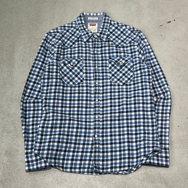 리바이스 플란넬 체크셔츠 s10728
