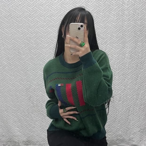 아디다스 레트로 90's 제우교역 울 니트 100 C08415