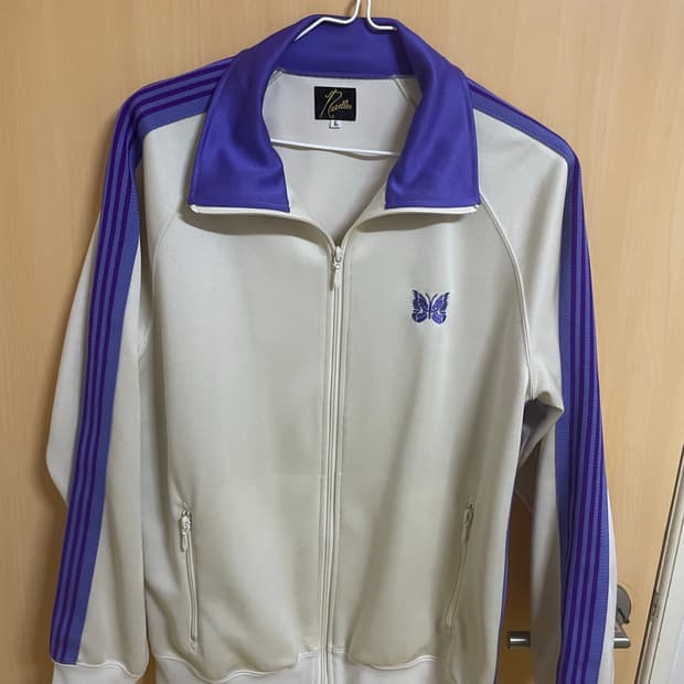 니들스 트랙자켓 베이지퍼플 L