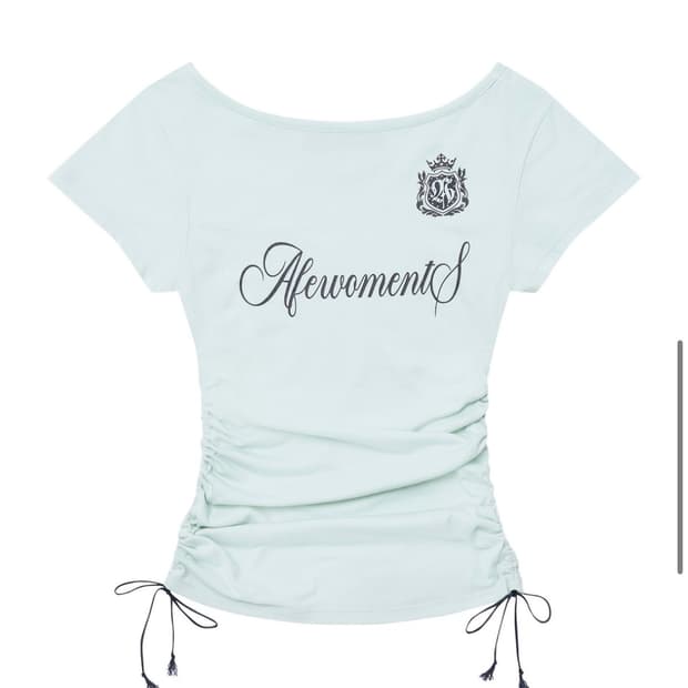 Afewcomments Emblem string tee mint