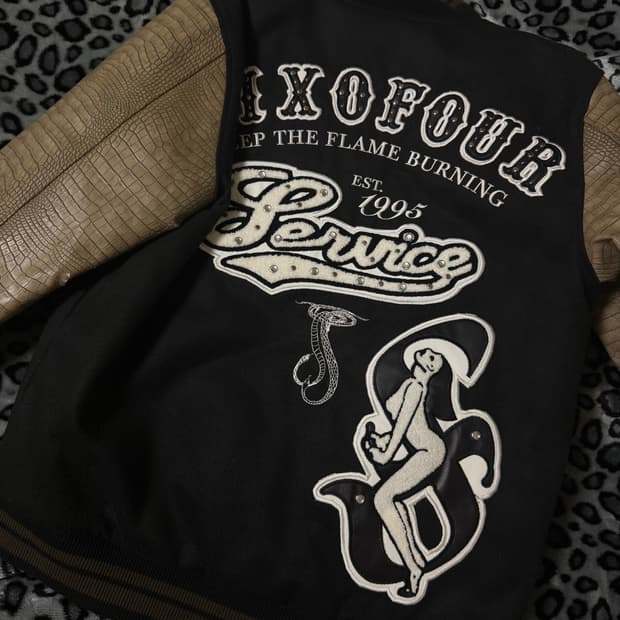 604service 바시티 자켓