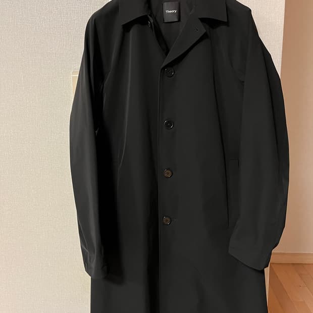 [95-100] 띠어리 포터 코트 트렌치 코트 블랙