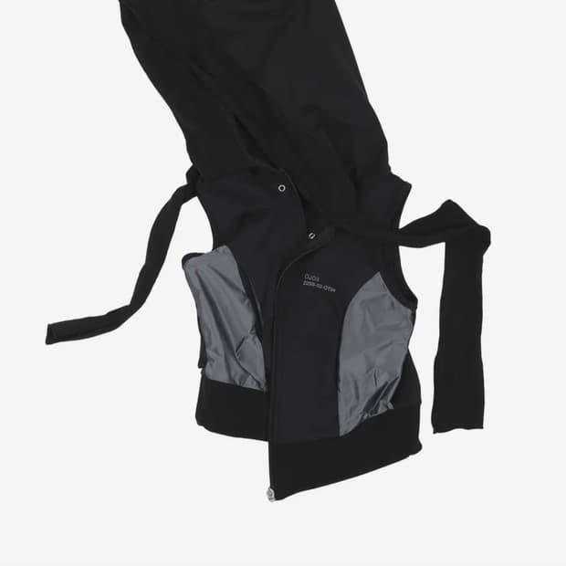 오호스 머플러 복서 후디 집업 블랙