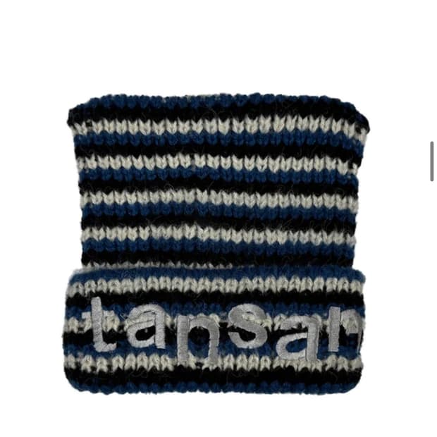 탄산마그네슘 로고 캣 비니 블루 스트라이프