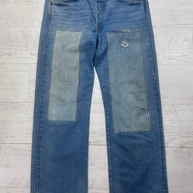 RRL 빈티지 파이브 포켓 미드랜드 워싱 데님 32x32