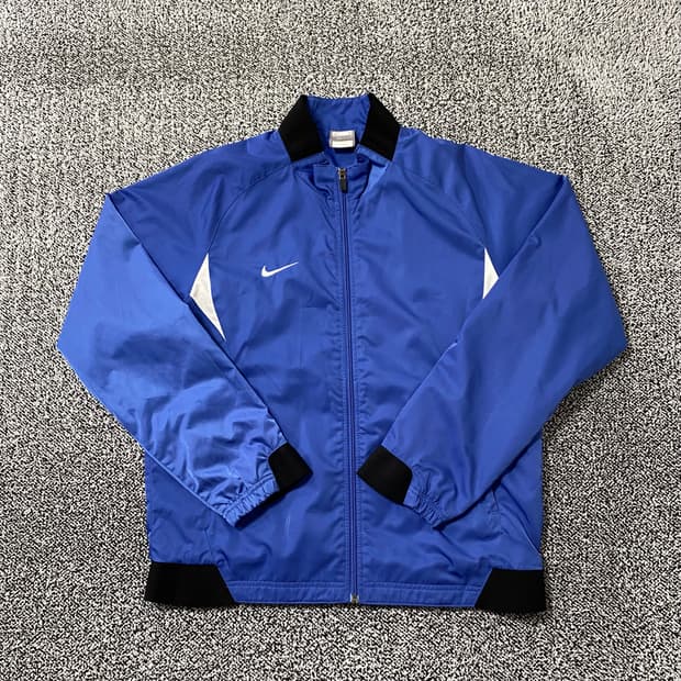 빈티지9. 나이키 스우시 블루 네이비 바람막이 바막 윈드브레이커
