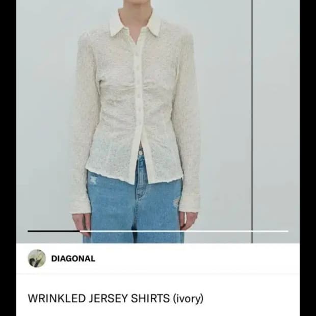 다이애그널 링클 셔츠 WRINKLED JERSEY SHIRTS