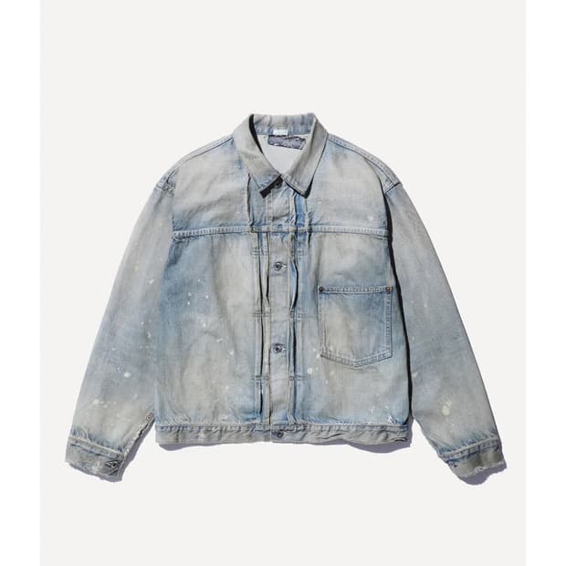 아프레쎄 A.presse 26ss 블리치 1st 데님자켓 50size