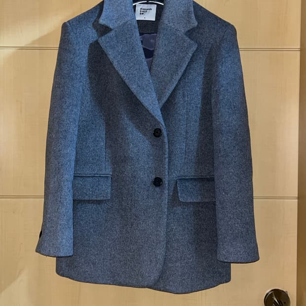 에잇세컨즈 여성 울 블렌디드 투버튼 윈터 재킷