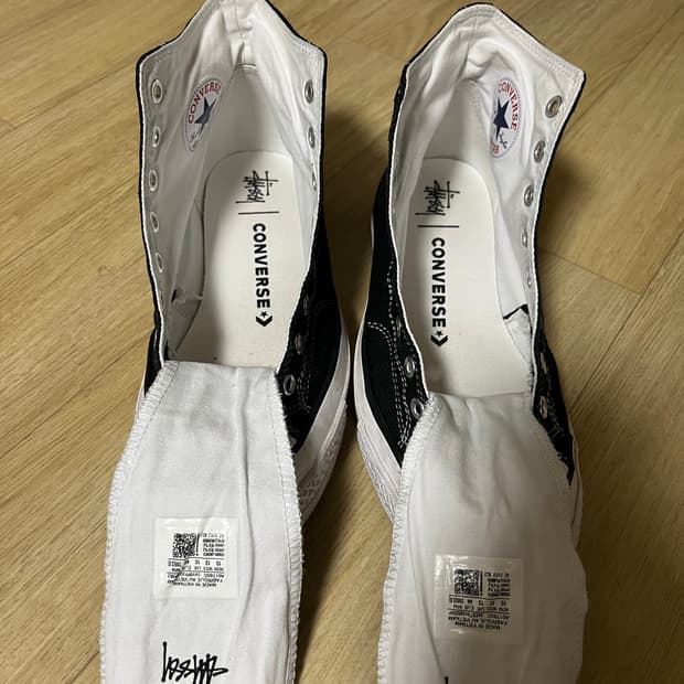 컨버스 x 스투시 척 70 하이 블랙