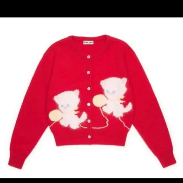 졸리레이드 가디건 레드