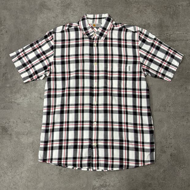 칼하트 체크 반팔 셔츠 Rugged Outdoor Gear
