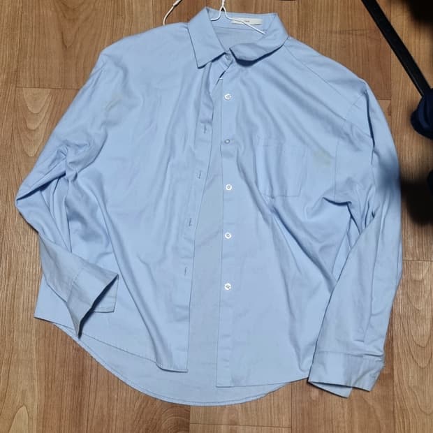 빈티지 하늘 긴팔 셔츠