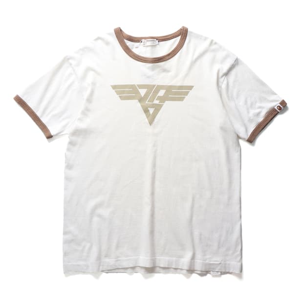 A BATHING APE Van Halen Logo Ringer Tee