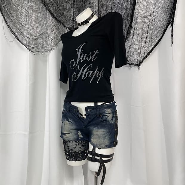 glitter lettering t-shirt