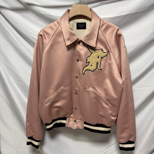 [M/정품] 피어오브갓 사틴 베이스볼 바시티 자켓