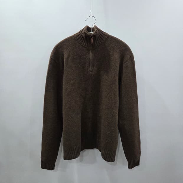 폴로랄프로렌 풀오버 하프집업 램스울 니트 L