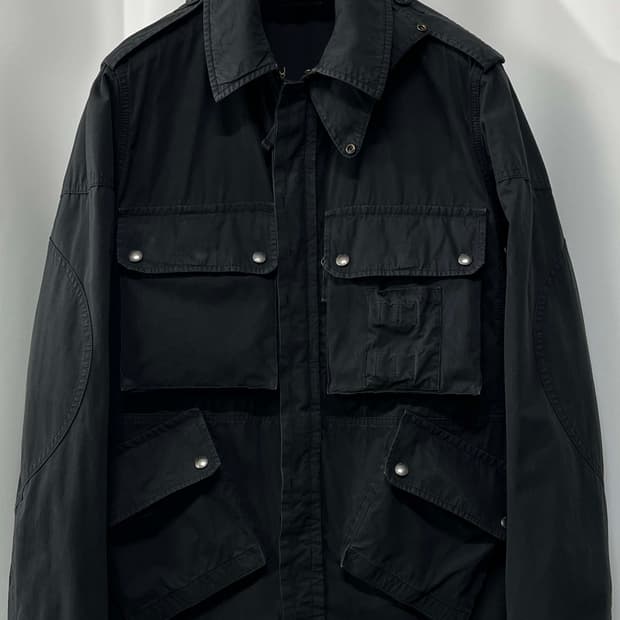 폴로 랄프로렌 블랙 가먼트다이 유틸리티 필드 자켓