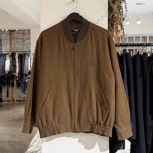 크리스찬 디올 무슈 스포츠 브라운 하운드투스 체크 블루종