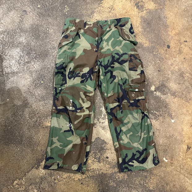 빈티지 80s 미군 m65 우드랜드 필드 팬츠 