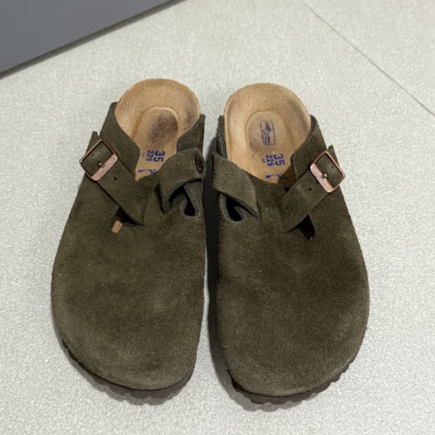 버켄스탁 보스턴 슬리퍼 모카 35사이즈 