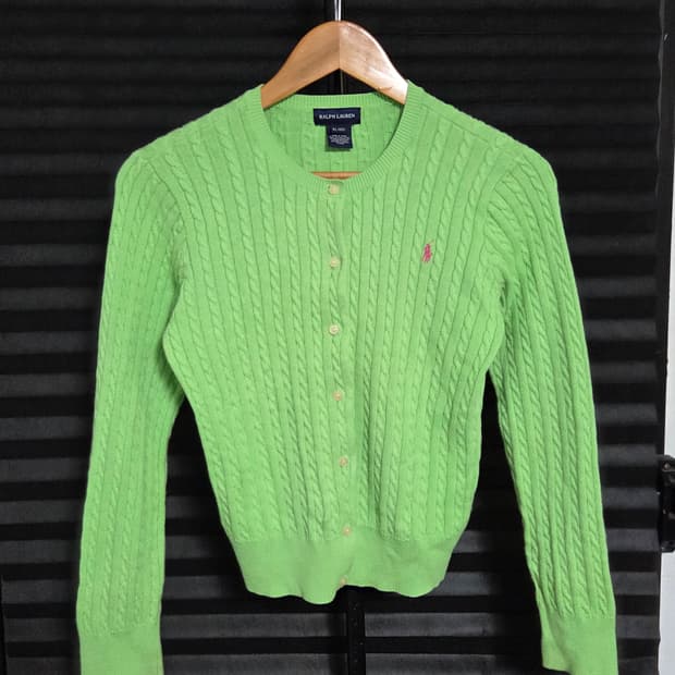 [폴로 랄프로렌] 코튼 케이블 니트 가디건 | 00198