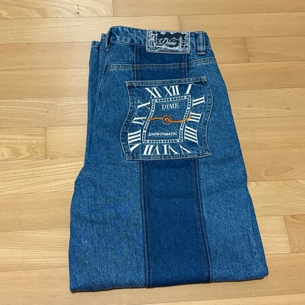 다임 배기진 34사이즈 (Knowtomatic Blue) 25fw