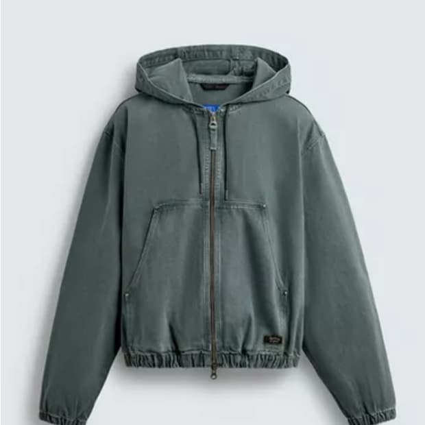 워싱 후드 점퍼