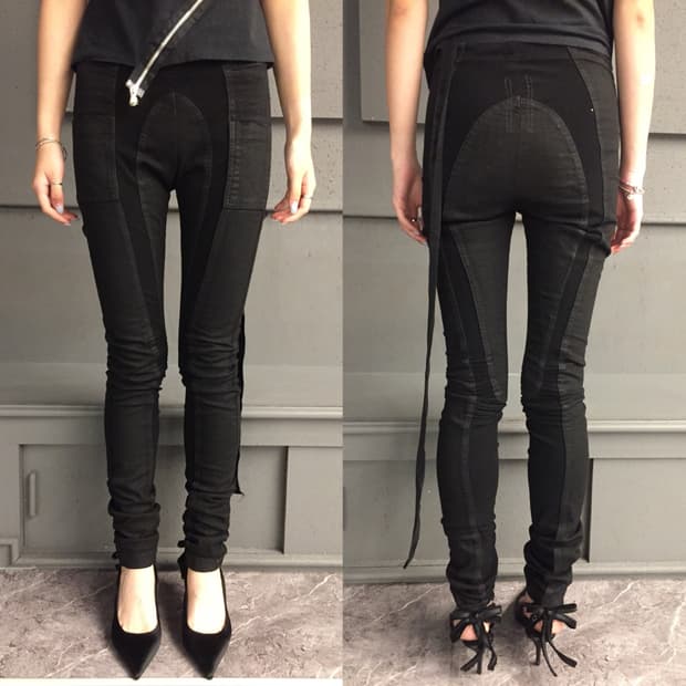 Rick Owens DRKSHDW Waxed Memphis Jean