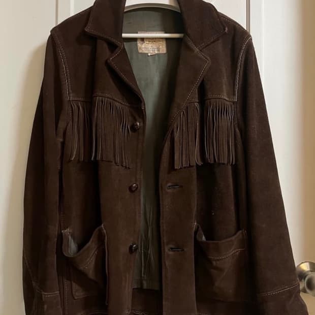 웨스턴 프린지 스웨이드 자켓