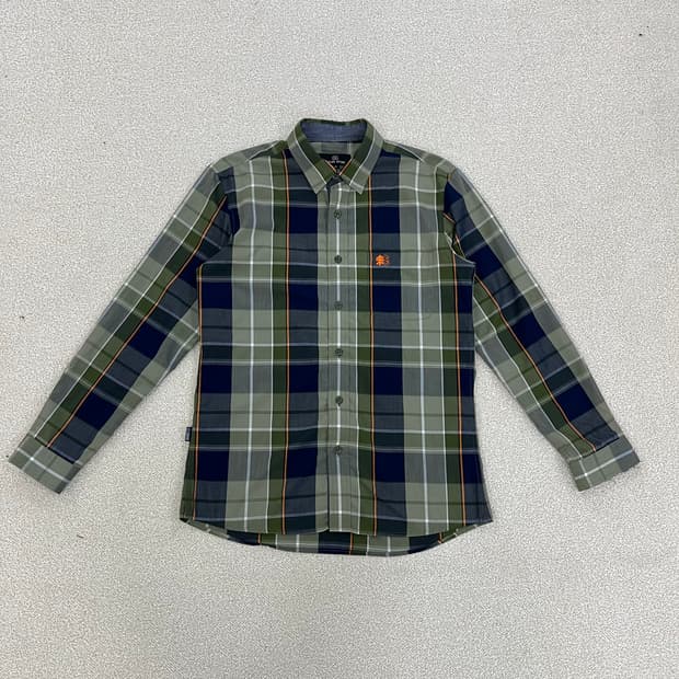 [95] 코오롱스포츠 체크무늬 긴팔 셔츠 남방 1219M2