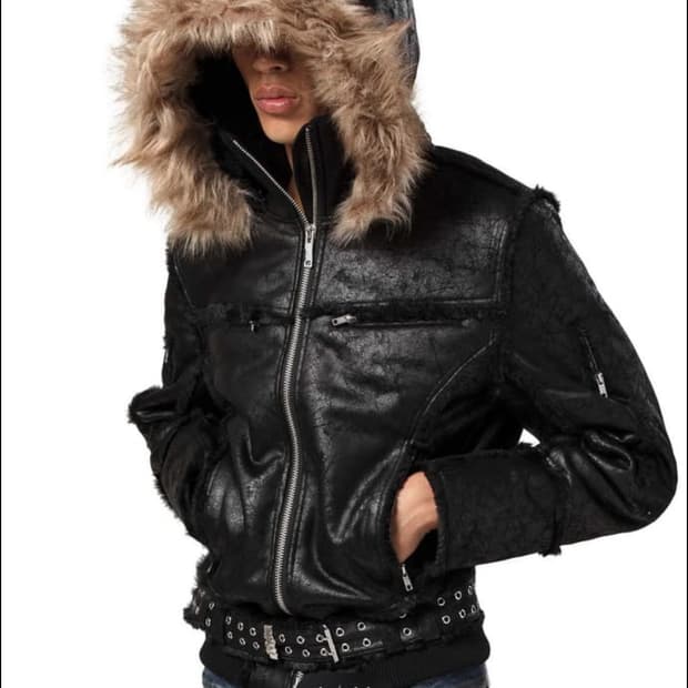Racer worldwide sheepskin jacket M