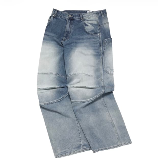 (M) mjd 3d knee 팬츠 블루 새상품