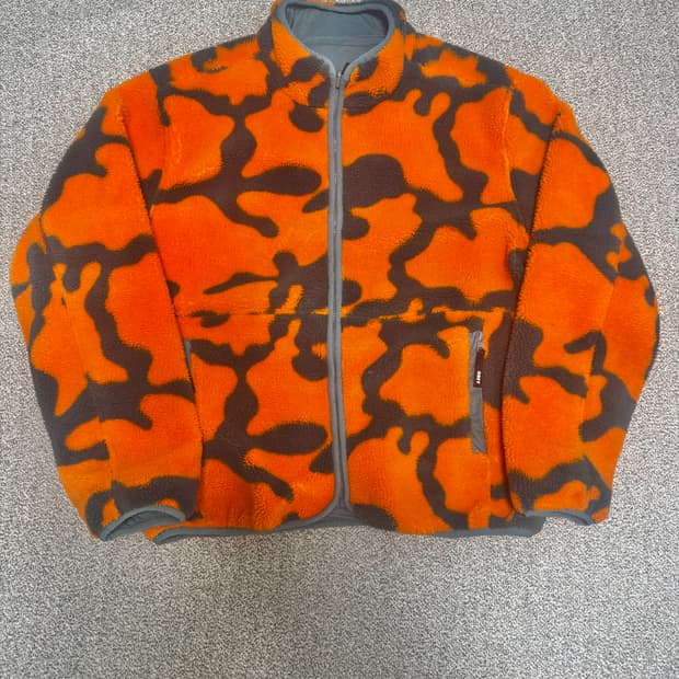 •OBEY 리버시블 오렌지 카모 자켓