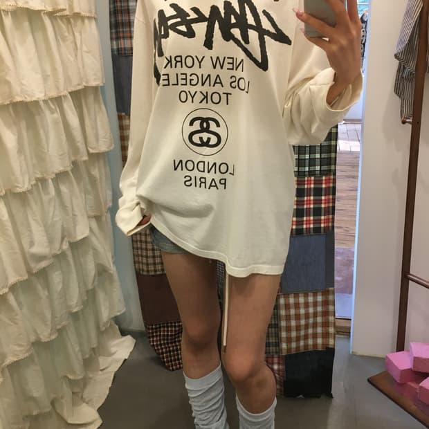스투시 월드 투어 롱슬리브